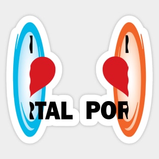 I love Portal! Sticker